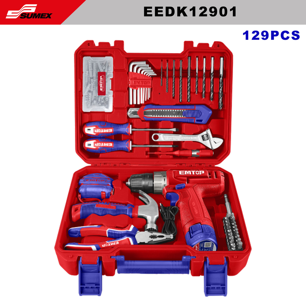 KIT DE HERRAMIENTAS EMTOP 129PCS(CJ=5UNDS) | Sumex